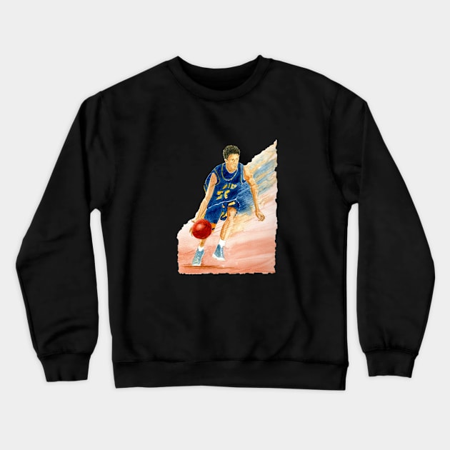 Basketball Action Crewneck Sweatshirt by MMcBuck